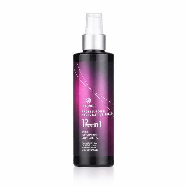 Набір для волосся "Кератинове відновлення" Bogenia шампунь, кондиціонер, спрей 12в1 BG00025 фото