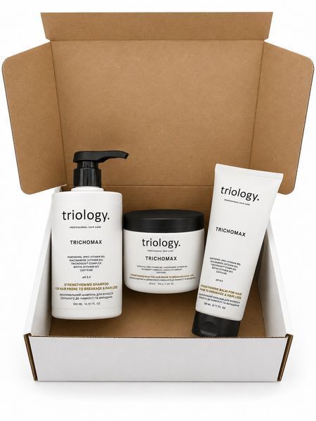 Набір для зміцнення ослабленого волосся triology. Trichomax &mdash; шампунь, бальзам, маска T233023312332 фото