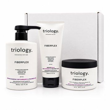 Набір для відновлення пошкодженого волосся Fiberplex triology. &mdash; шампунь, бальзам, маска T232723282329 фото