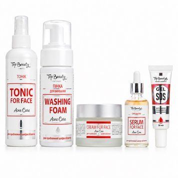 Набор по уходу за проблемной кожей Top Beauty Acne Care (антиакне) 5в1 TB00022 фото