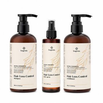 Набор против выпадения волос Hair Loss Control Bogenia BG415 шампунь, кондиционер, тоник-спрей BG00118 фото