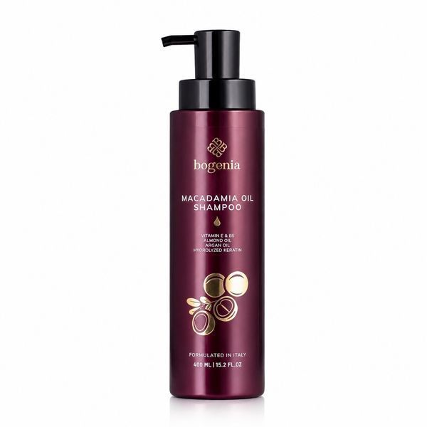 Профессиональный набор для восстановления волос Bogenia Macadamia Oil + Спрей-эликсир Professional Leave-in Detangling BG00201 фото