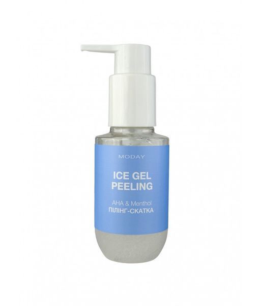 Відлущуюча пілінг-скатка для обличчя MODAY Ice gel peeling на основі AHA кислот та ментолу 100 мл MOD00020 фото