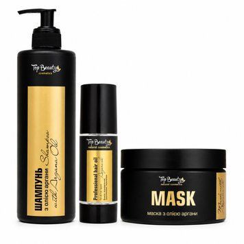 Набор по уходу за волосами с маслом арганы Top Beauty Argan Oil 3в1 TB00012 фото