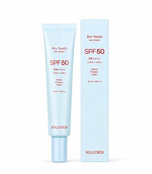 Матирующий солнцезащитный крем для лица HOLLYSKIN Dry Touch SPF 50 &mdash; защита UVA+UVB и матовый финиш H0508 фото